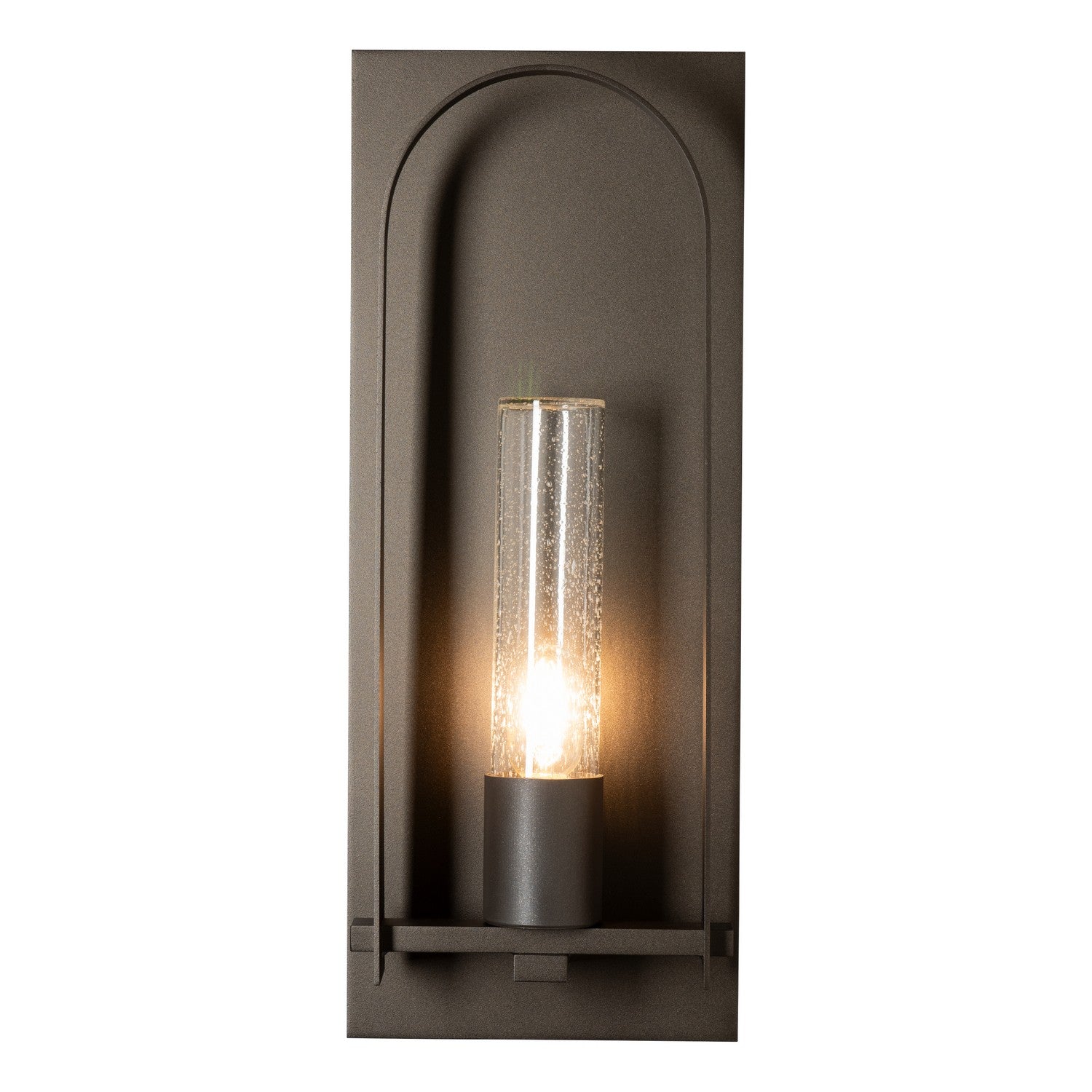 Hubbardton Forge - 302031-SKT-14-GG0781 - One Light Outdoor Wall Sconce - Triomphe - Oil Rubbed Bronze