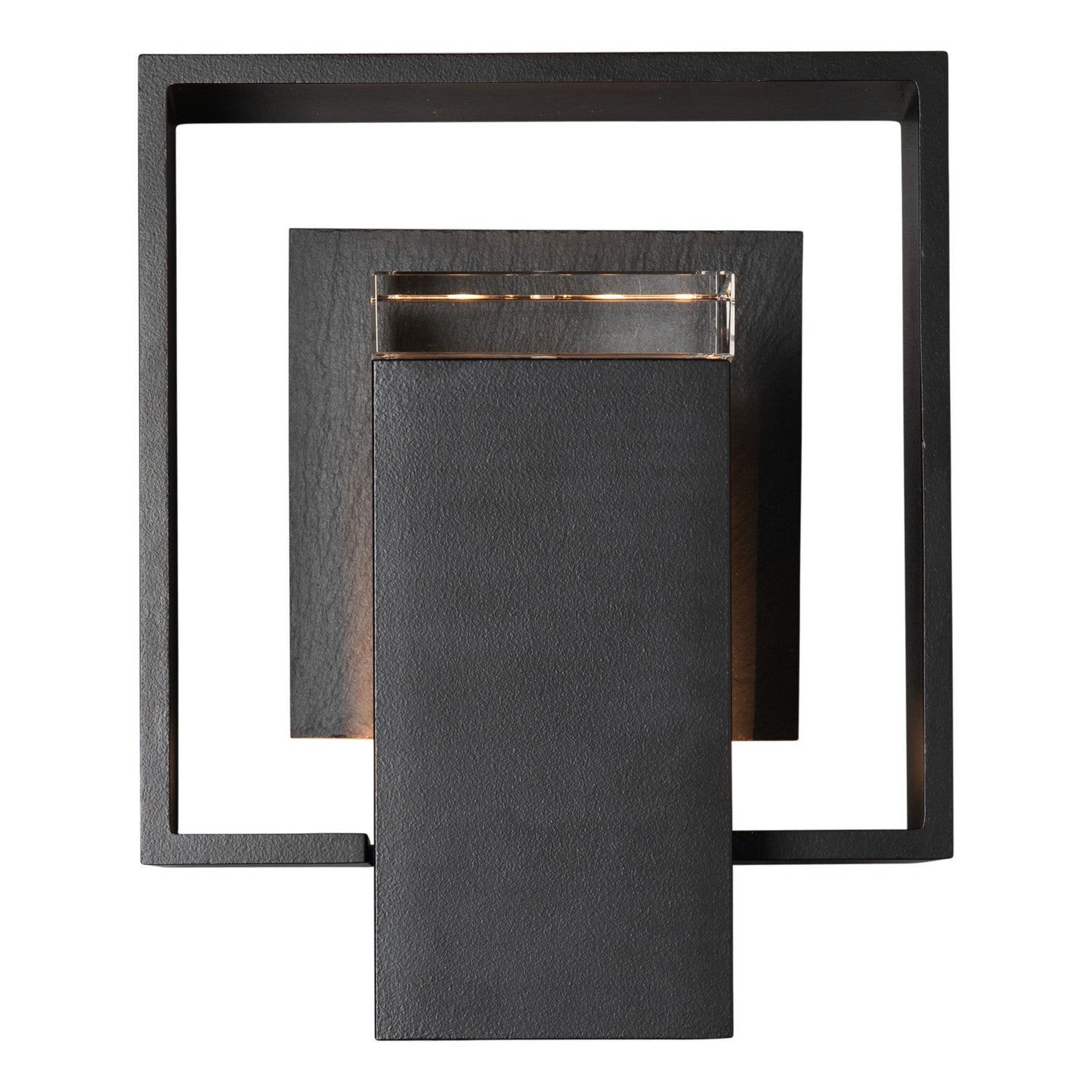 Hubbardton Forge - 302600-SKT-80-SL-ZM0546 - Shadow Box Small w/Slate Outdoor Sconce - Shadow Box - Coastal Black