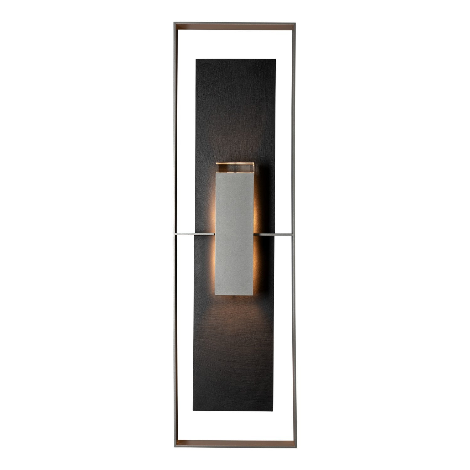 Hubbardton Forge - 302609-SKT-78-SL-ZM0736 - Two Light Outdoor Wall Sconce - Shadow Box - Coastal Burnished Steel