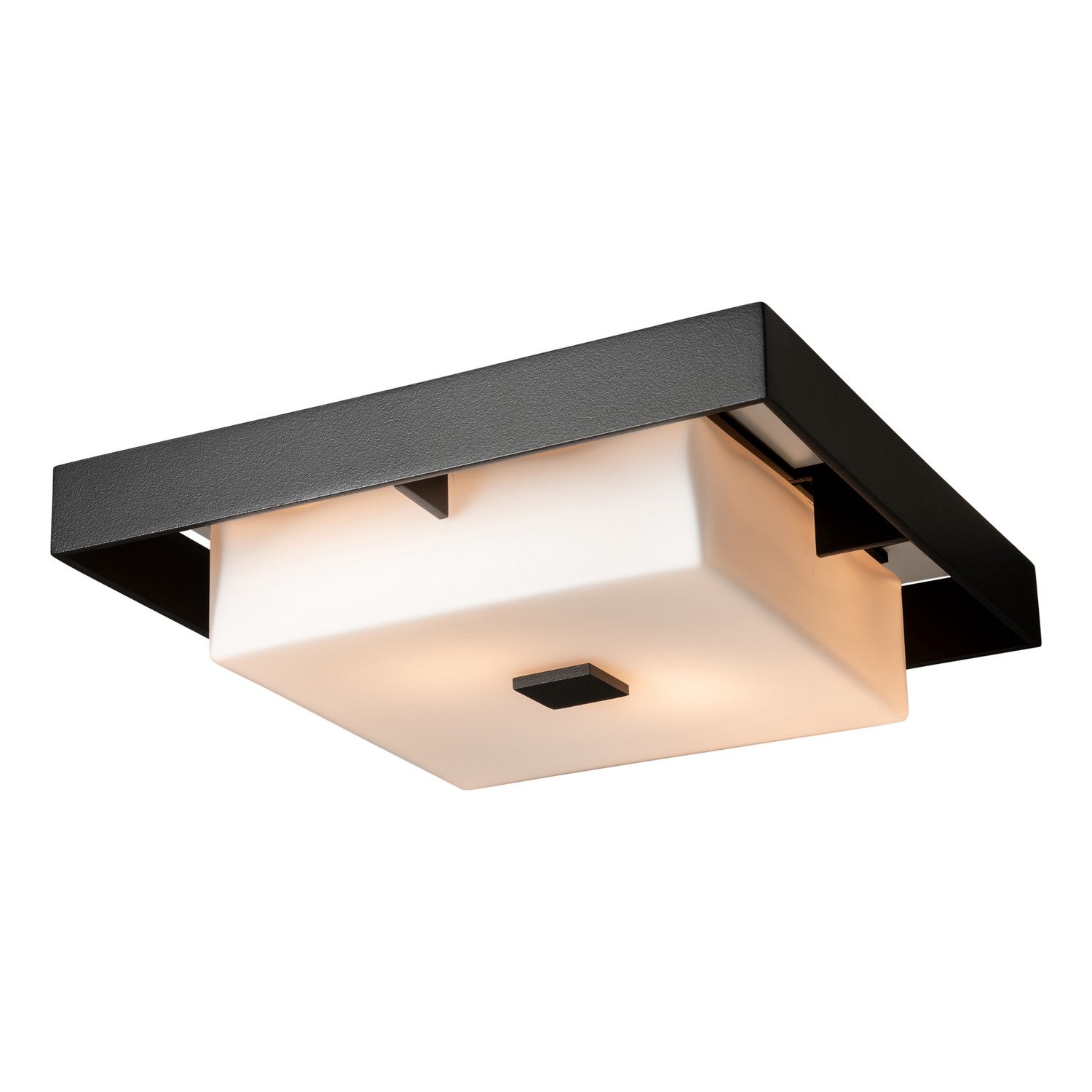 Hubbardton Forge - 363100-SKT-80-78-GG0784 - Two Light Outdoor Flush Mount - Shadow Box - Coastal Black