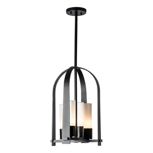 Hubbardton Forge - 364030-SKT-MULT-80-GG0392 - Four Light Outdoor Lantern - Triomphe - Coastal Black