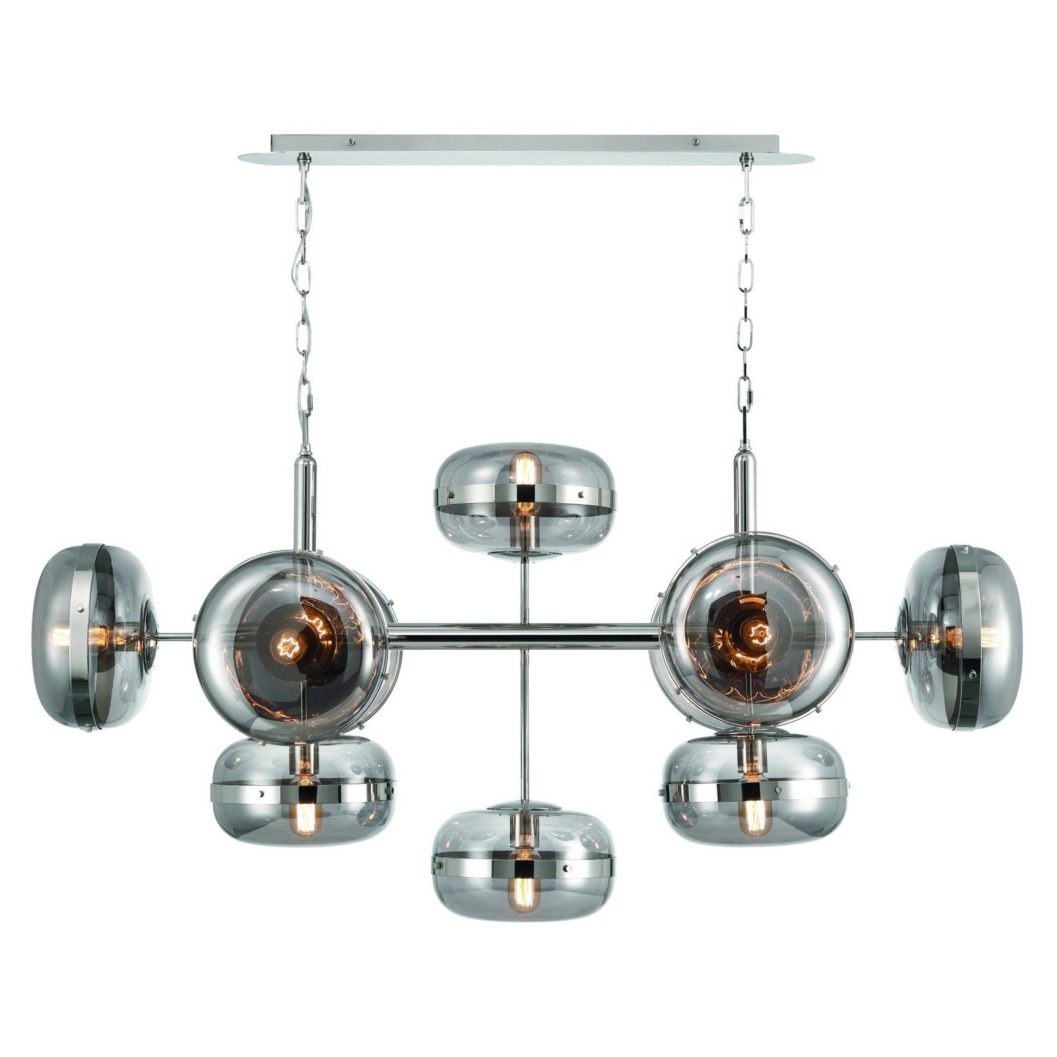Eurofase - 37089-029 - NOTTINGHAM-CHD-10LT-54IN-PN-SK - NOTTINGHAM - Polished Nickel