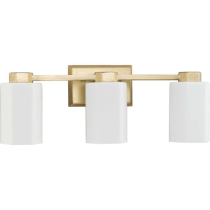 Progress Lighting - P300478-191 - Three Light Bath & Vanity - Estrada - Brushed Gold