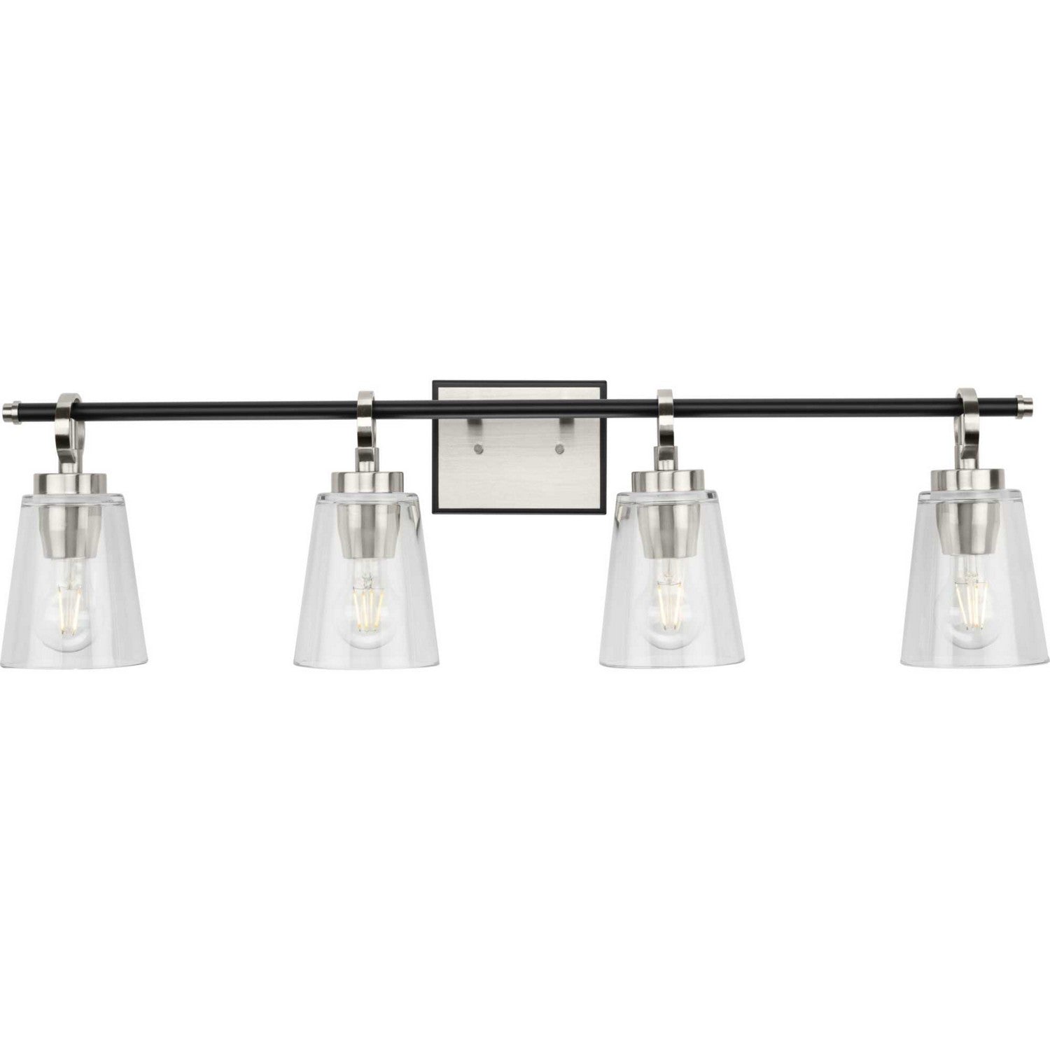 Progress Lighting - P300483-009 - Four Light Bath & Vanity - Cassell - Brushed Nickel