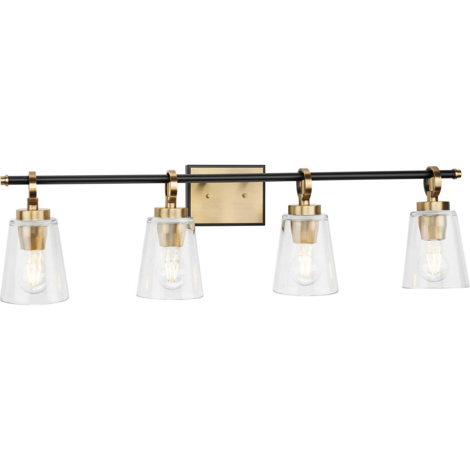 Progress Lighting - P300483-163 - Four Light Bath & Vanity - Cassell - Vintage Brass