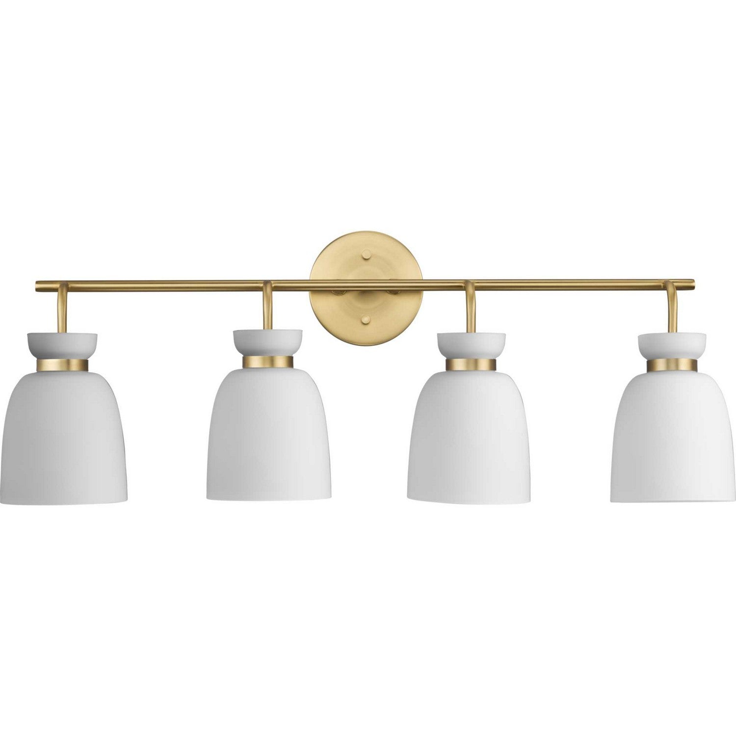 Progress Lighting - P300487-191 - Four Light Bath & Vanity - Lexie - Brushed Gold