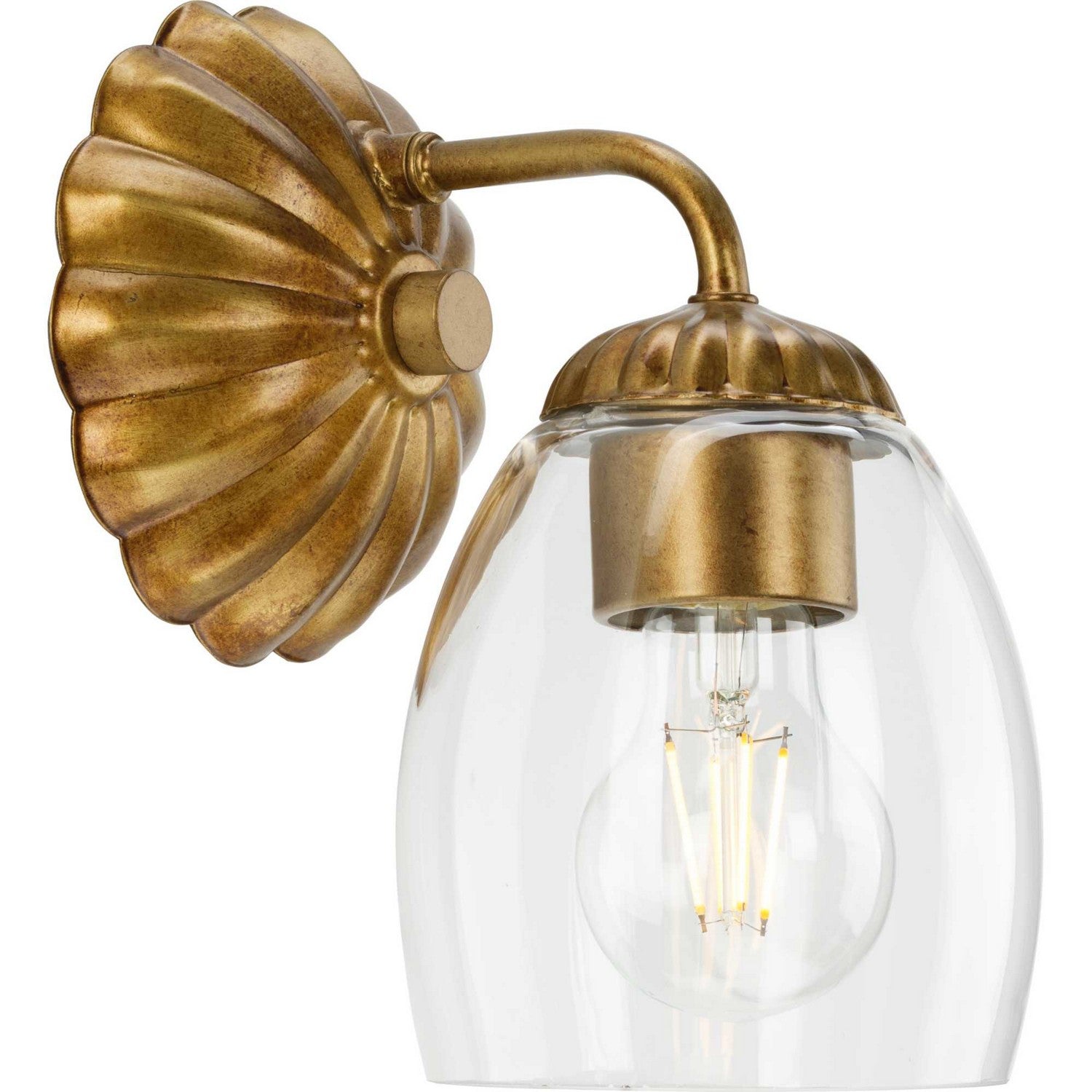 Progress Lighting - P300488-204 - One Light Bath & Vanity Light - Quillan - Gold Ombre