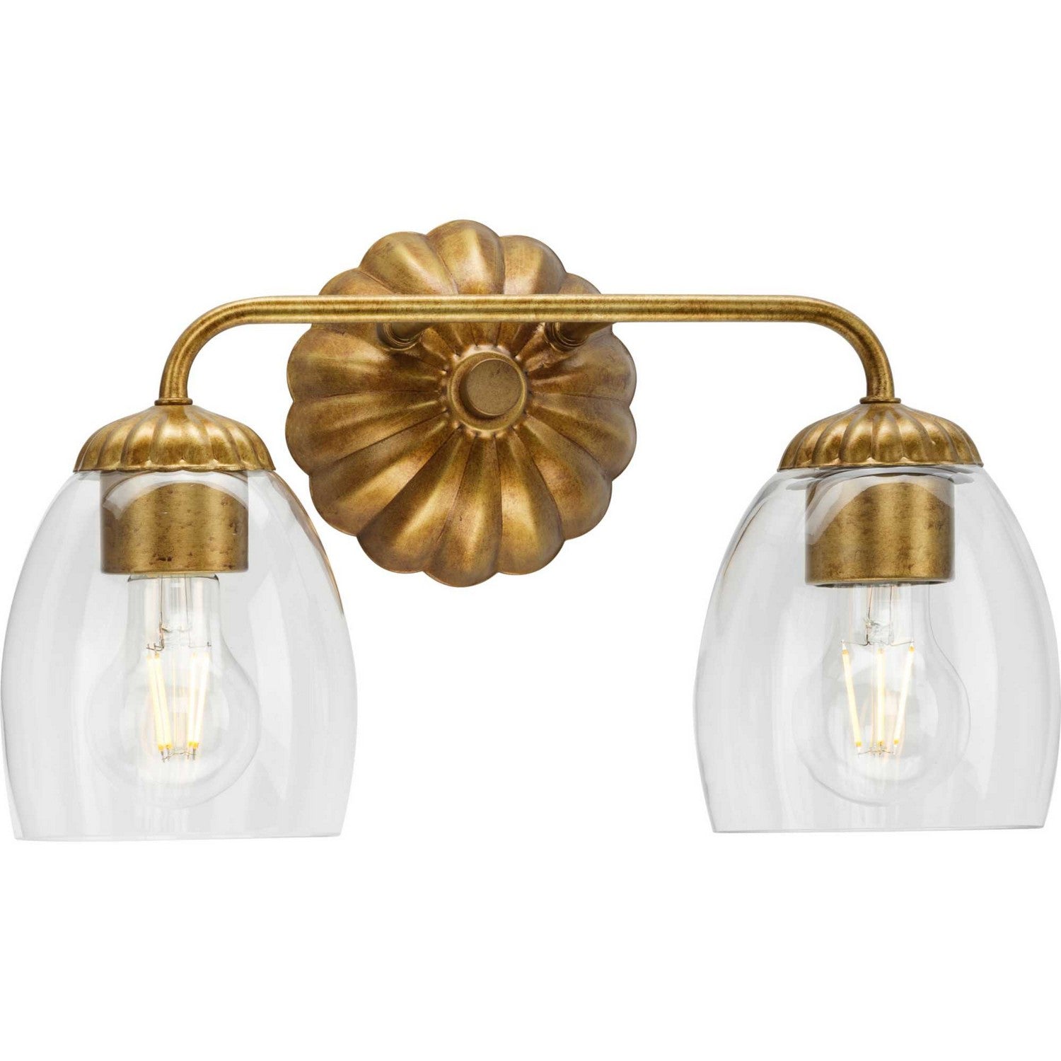 Progress Lighting - P300489-204 - Two Light Bath & Vanity - Quillan - Gold Ombre