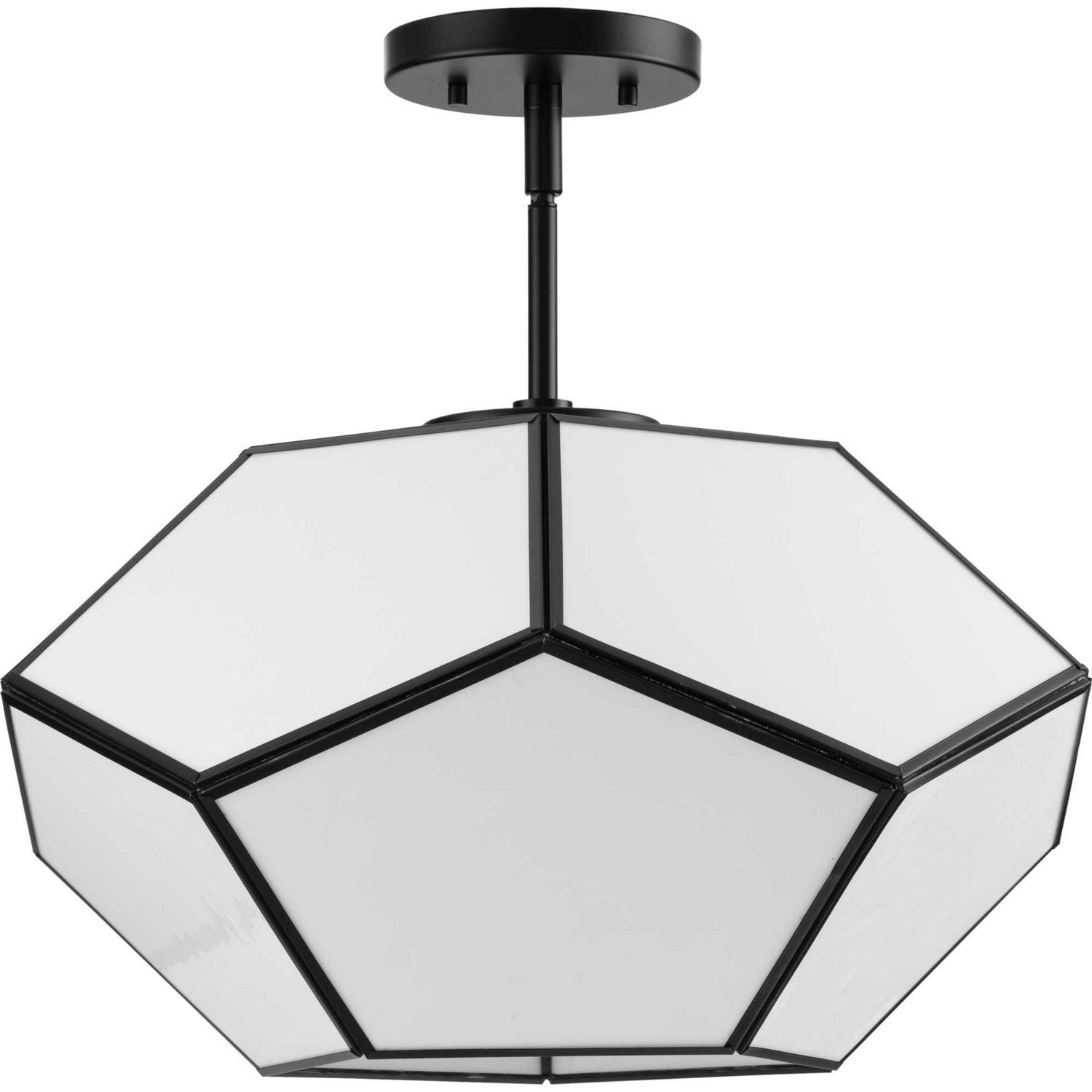 Progress Lighting - P350261-31M - Three Light Flush Mount - Latham - Matte Black