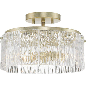 Progress Lighting - P350268-176 - Two Light Flush Mount - Chevall - Gilded Silver