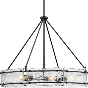 Progress Lighting - P400355-31M - Six Light Chandelier - Rivera - Matte Black