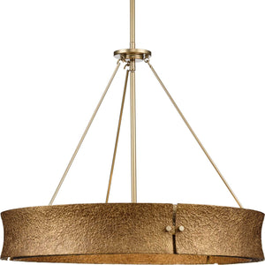 Progress Lighting - P400357-205 - Five Light Chandelier - Lusail - Soft Gold