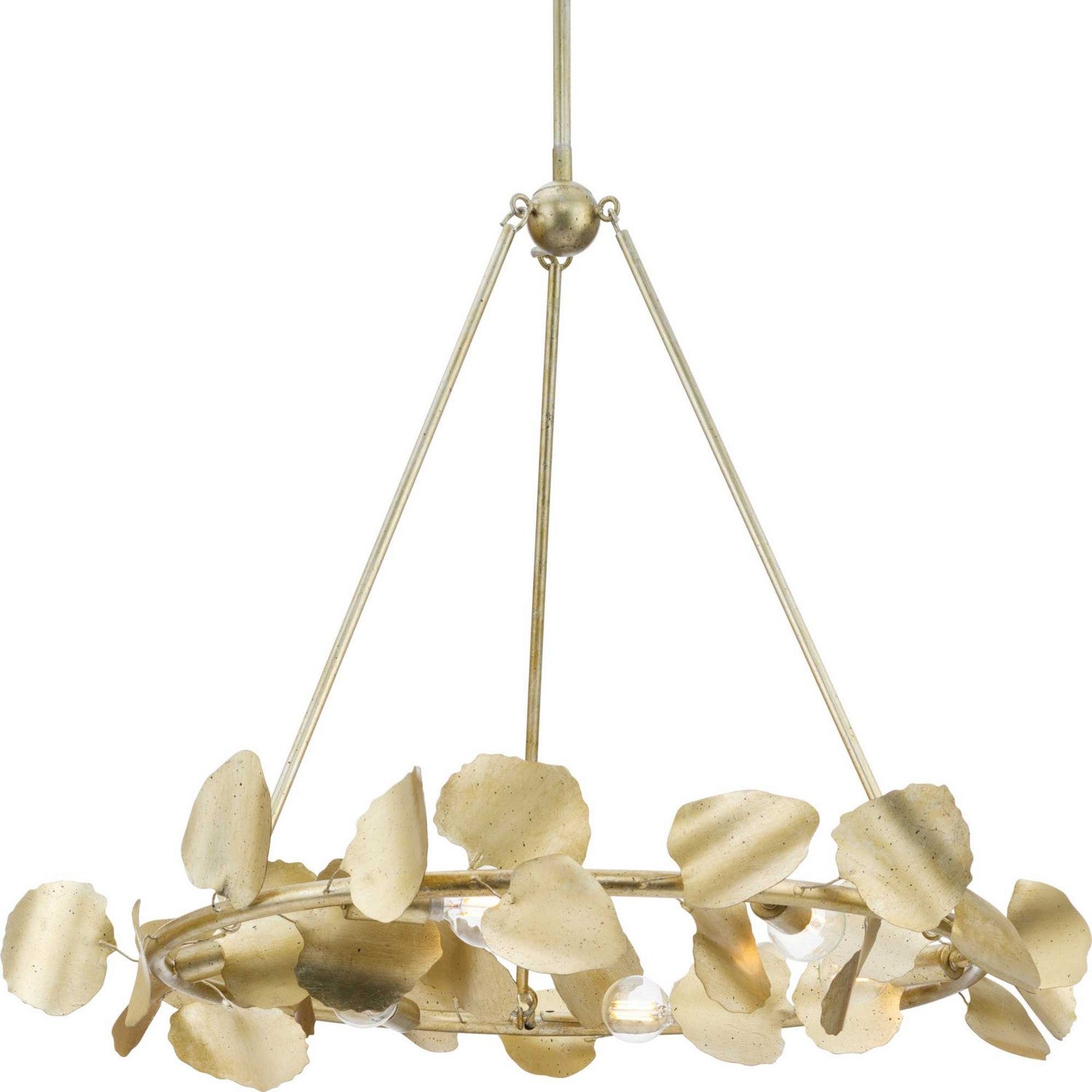 Progress Lighting - P400359-176 - Six Light Chandelier - Laurel - Gilded Silver