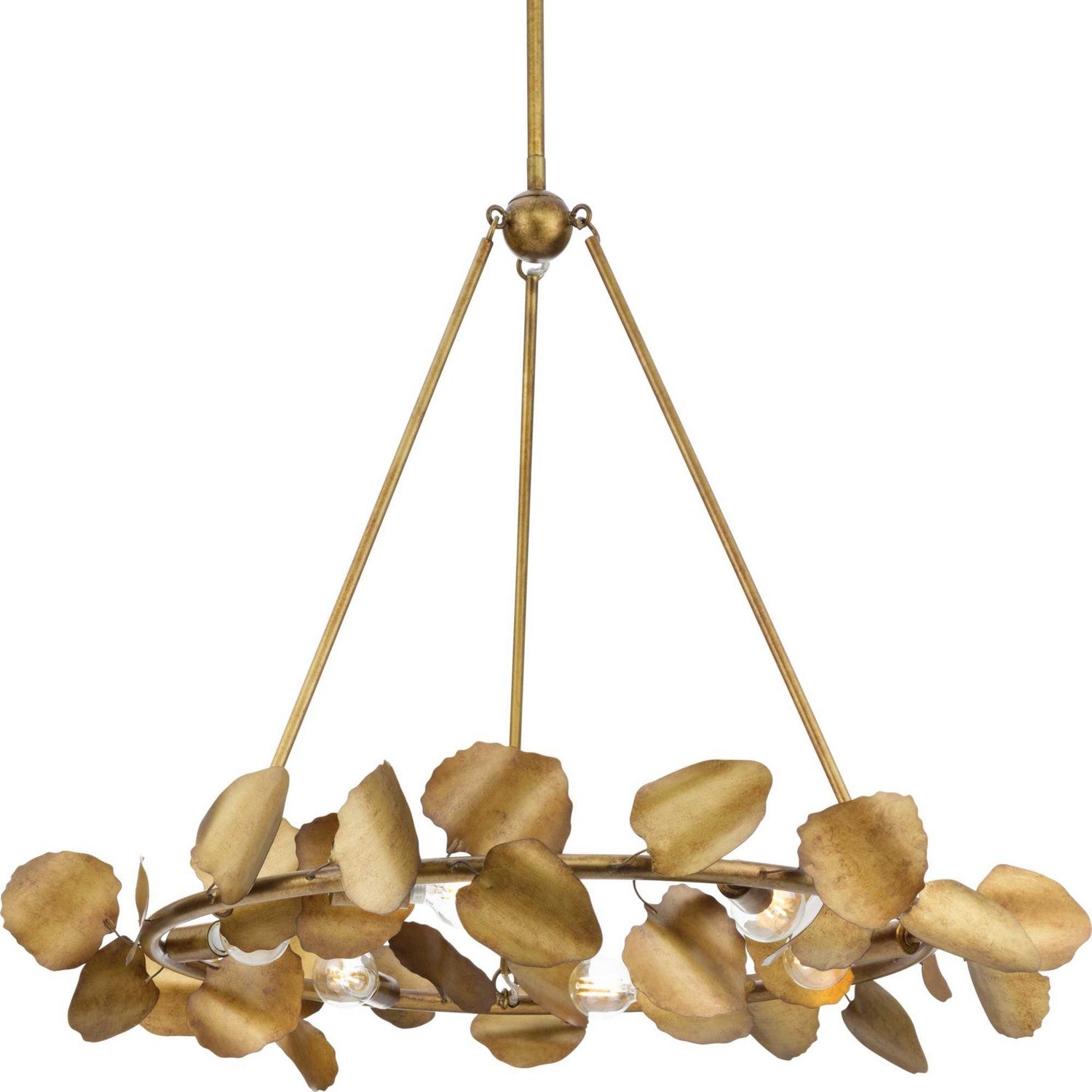 Progress Lighting - P400359-204 - Six Light Chandelier - Laurel - Gold Ombre