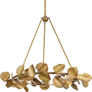 Progress Lighting - P400359-204 - Six Light Chandelier - Laurel - Gold Ombre