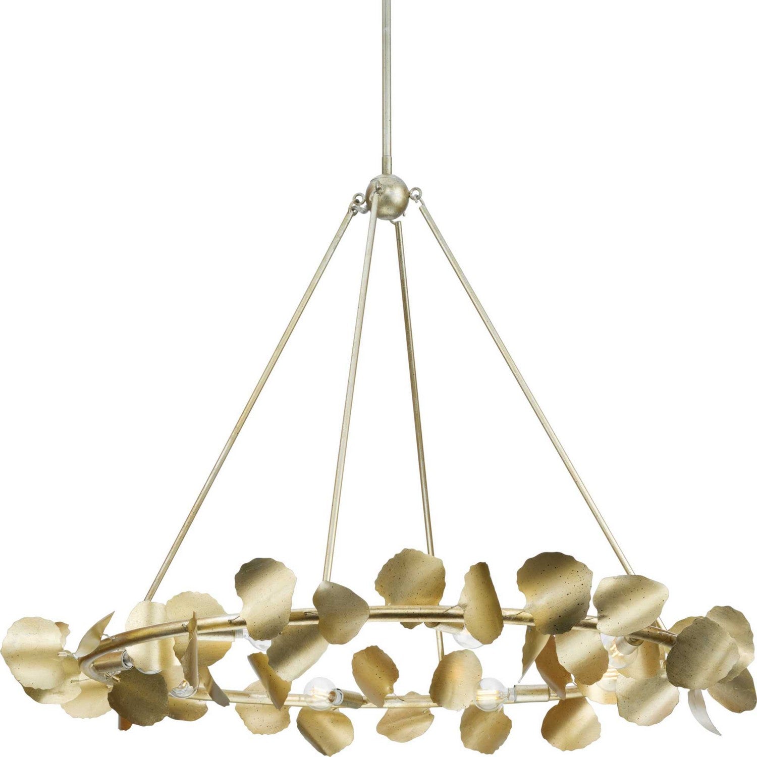 Progress Lighting - P400360-176 - Eight Light Chandelier - Laurel - Gilded Silver