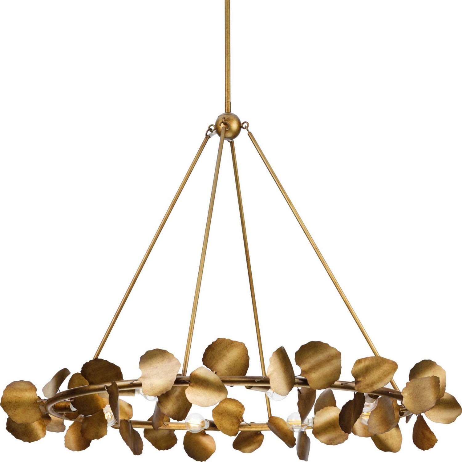 Progress Lighting - P400360-204 - Eight Light Chandelier - Laurel - Gold Ombre