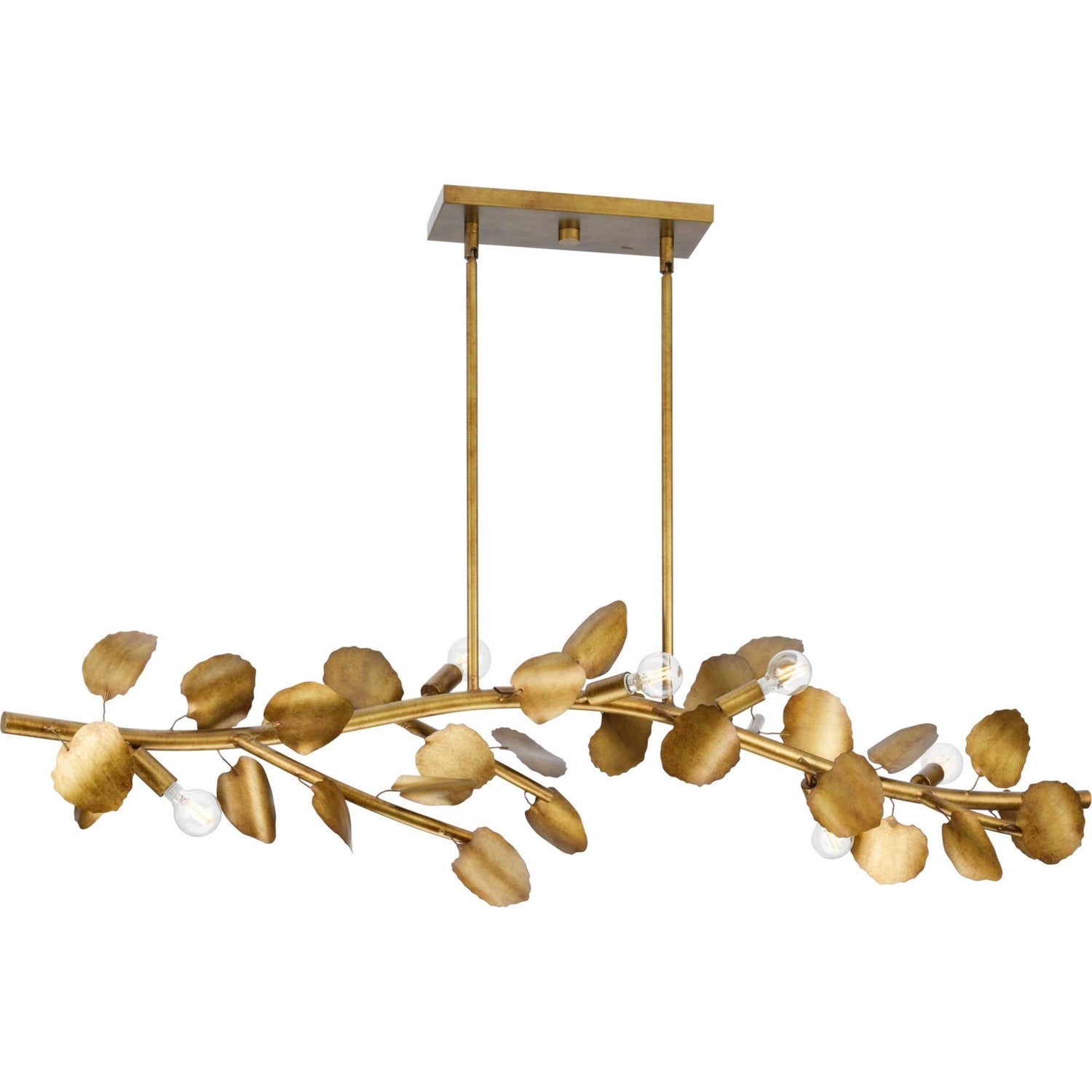 Progress Lighting - P400361-204 - Seven Light Island Pendant - Laurel - Gold Ombre