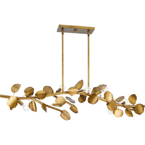 Progress Lighting - P400361-204 - Seven Light Island Pendant - Laurel - Gold Ombre