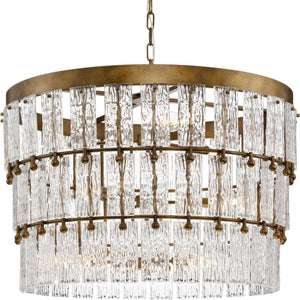 Progress Lighting - P400368-204 - Nine Light Chandelier - Chevall - Gold Ombre