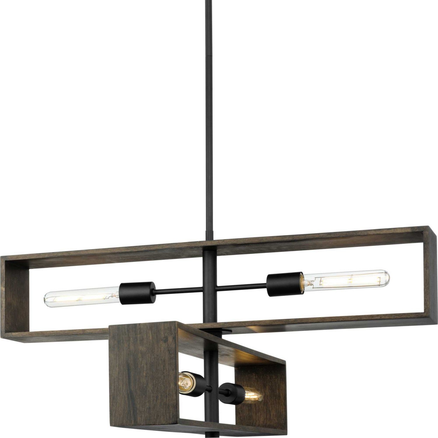 Progress Lighting - P400370-31M - Four Light Chandelier - Boundary - Matte Black