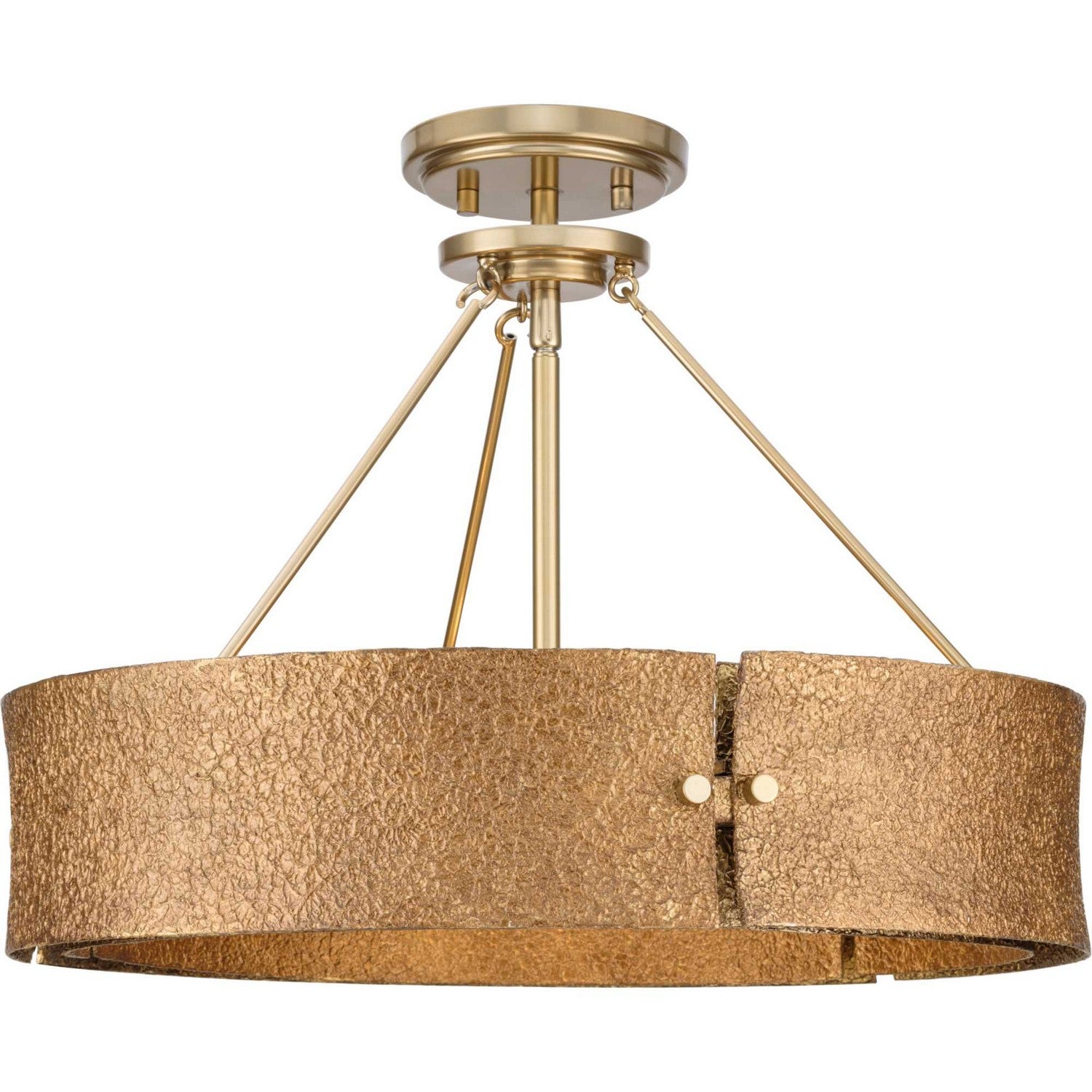 Progress Lighting - P500437-205 - Four Light Pendant - Lusail - Soft Gold