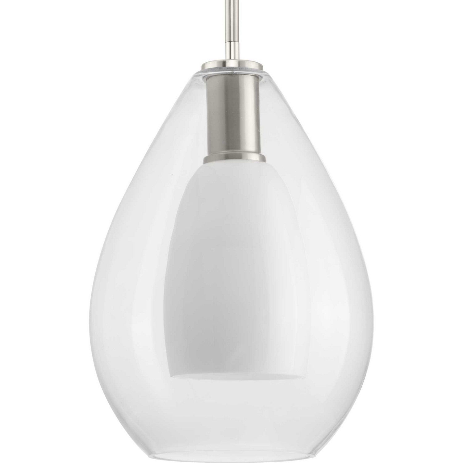 Progress Lighting - P500438-009 - One Light Pendant - Carillon - Brushed Nickel