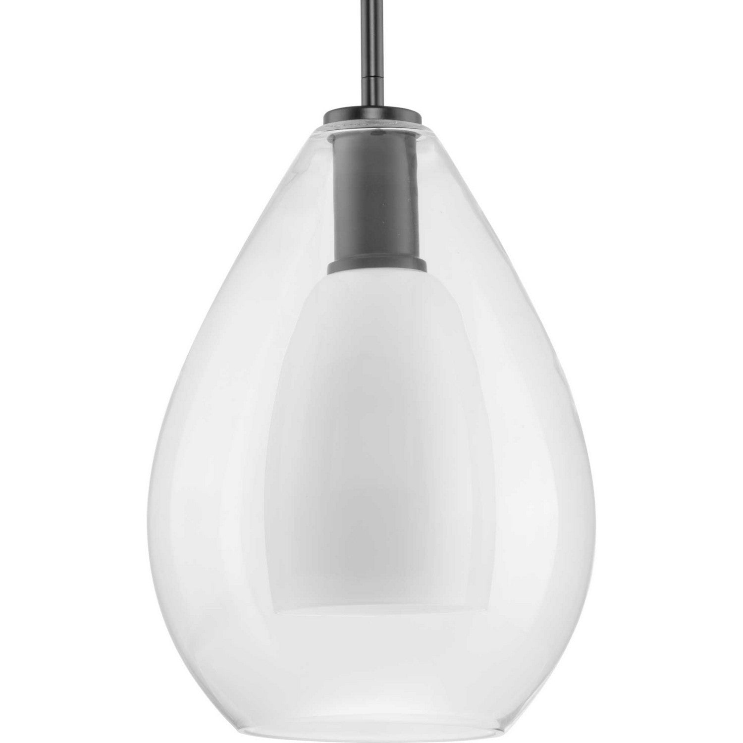 Progress Lighting - P500438-31M - One Light Pendant - Carillon - Matte Black