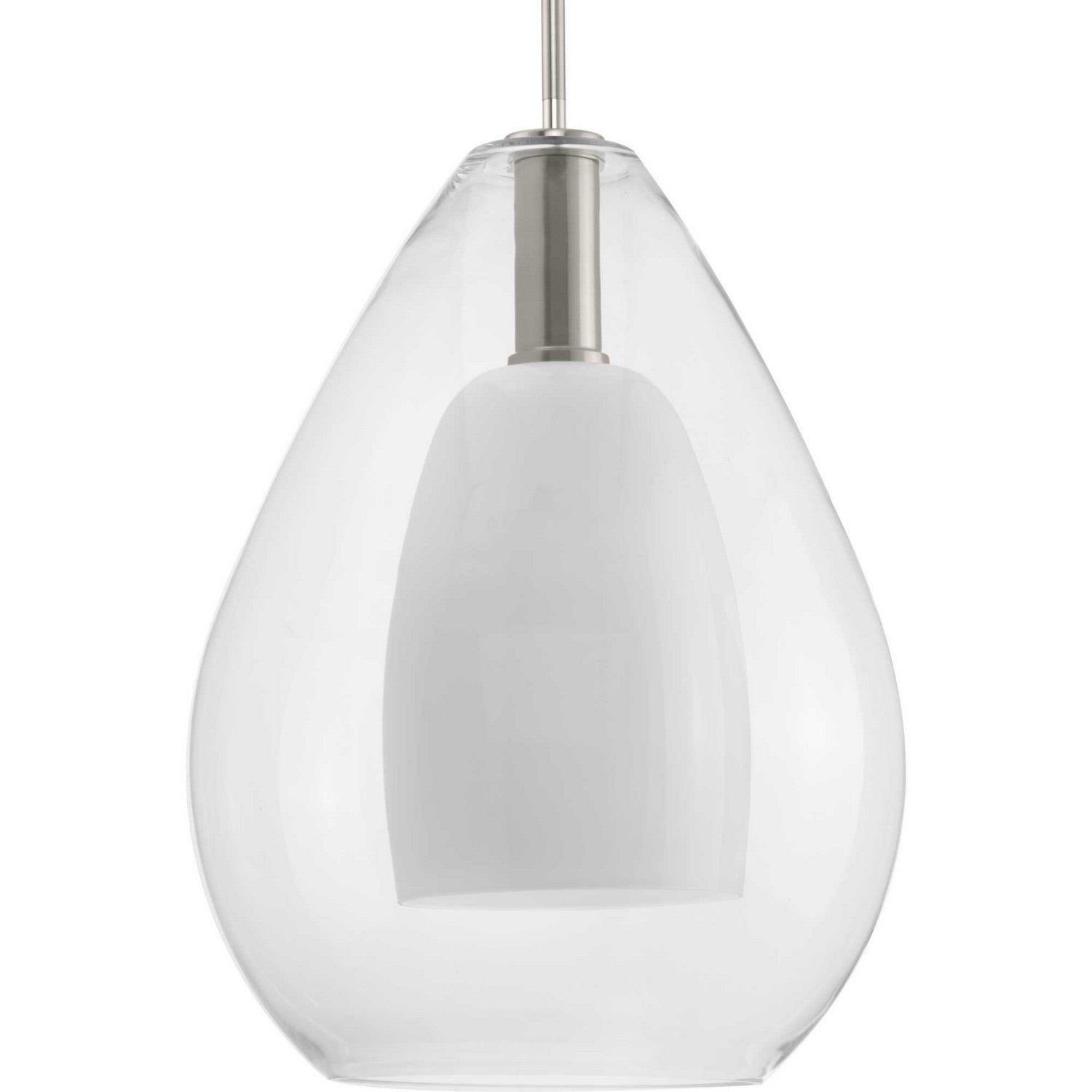 Progress Lighting - P500439-009 - One Light Pendant - Carillon - Brushed Nickel