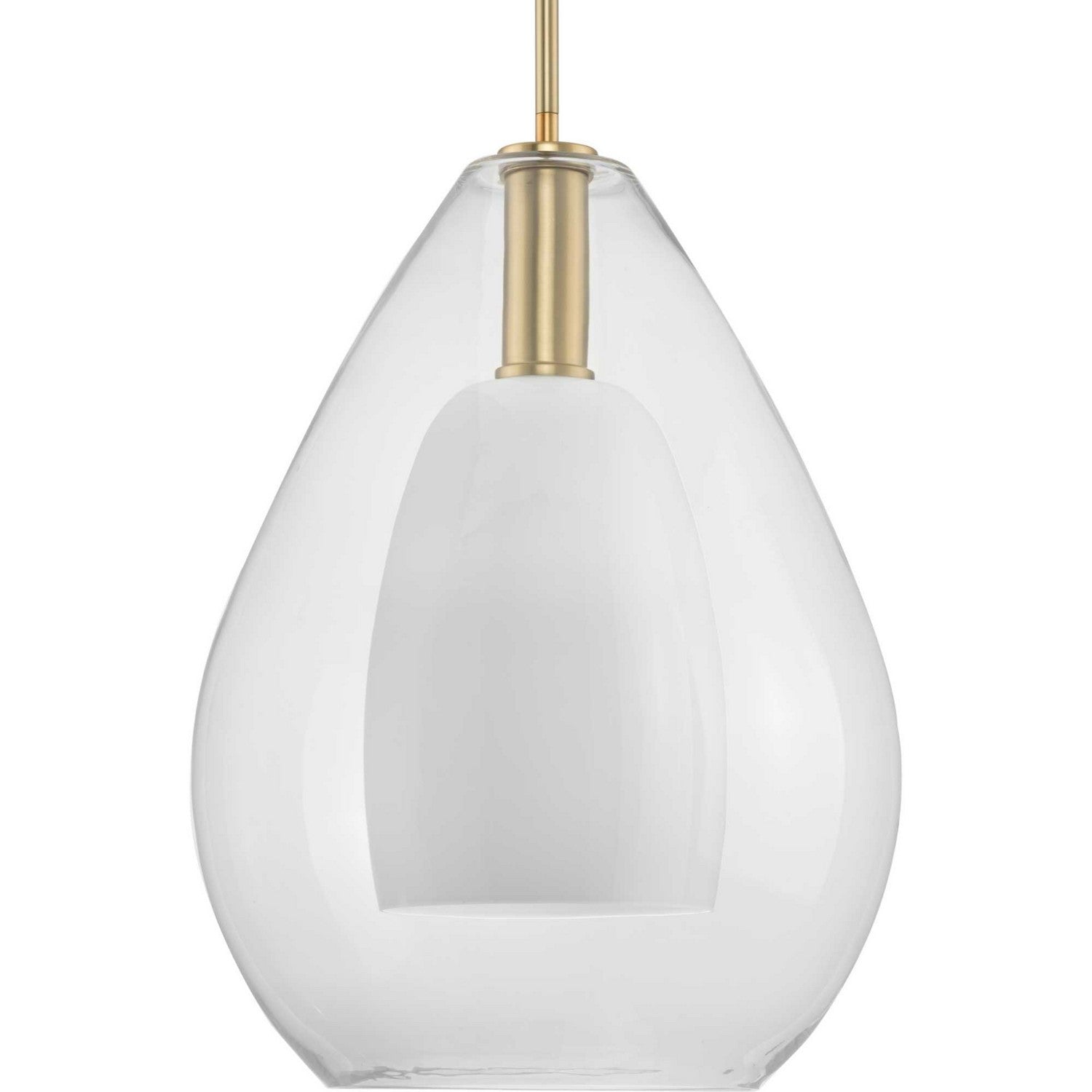 Progress Lighting - P500439-191 - One Light Pendant - Carillon - Brushed Gold