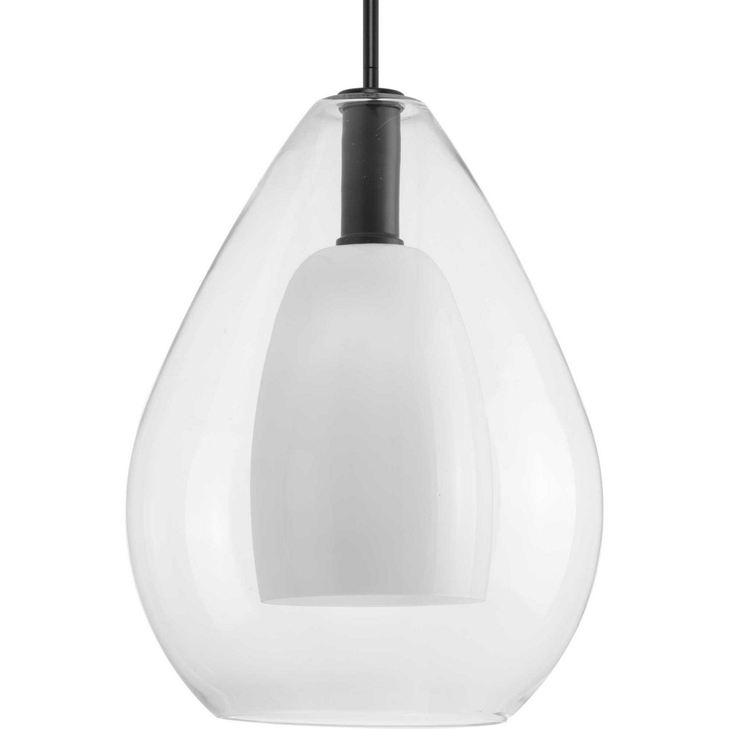 Progress Lighting - P500439-31M - One Light Pendant - Carillon - Matte Black