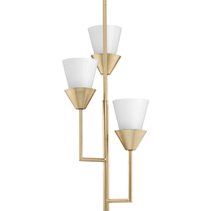 Progress Lighting - P500445-205 - Three Light Pendant - Pinellas - Soft Gold