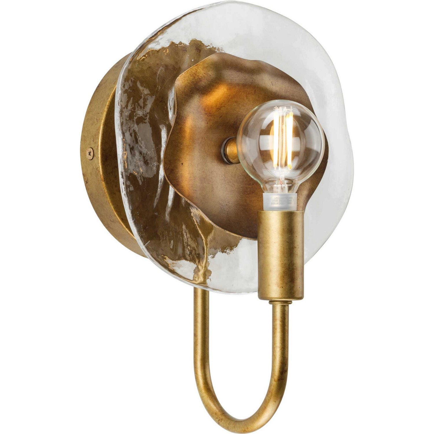 Progress Lighting - P710128-204 - One Light Wall Bracket - Loretta - Gold Ombre