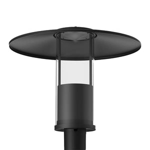 Westgate - GPH-12-40W-MCTP-BK - Top-Hat Garden Post-Top - Black