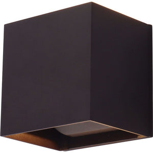 Westgate - LRS-Q-MCT5-BR - Outdoor Cube Light With Beam-Angle Fins - Bronze