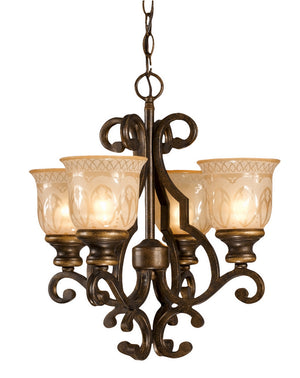 Crystorama - 7404-BU - Four Light Mini Chandelier - Norwalk - Bronze Umber