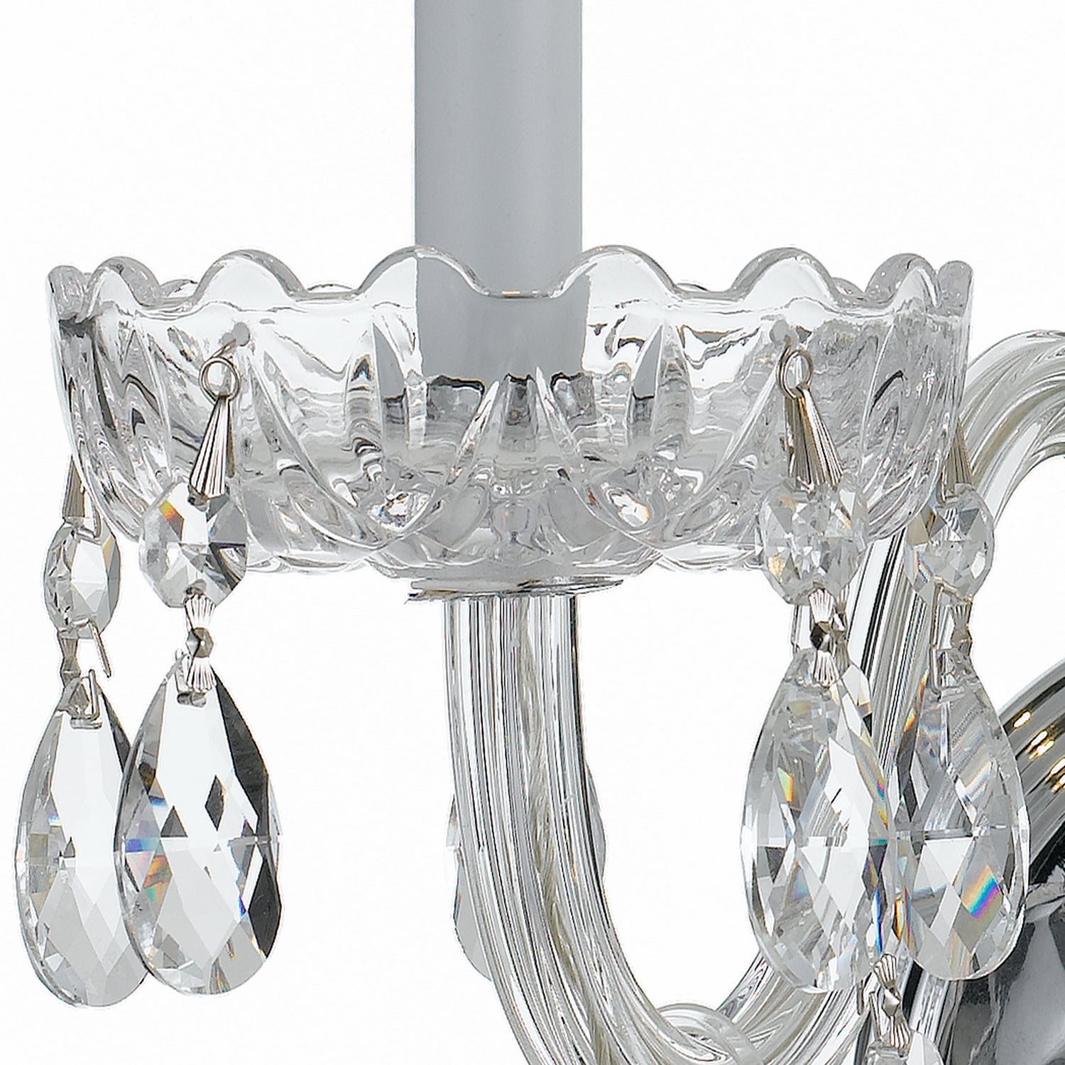 Crystorama - 1032-CH-CL-MWP - Two Light Wall Sconce - Traditional Crystal - Polished Chrome