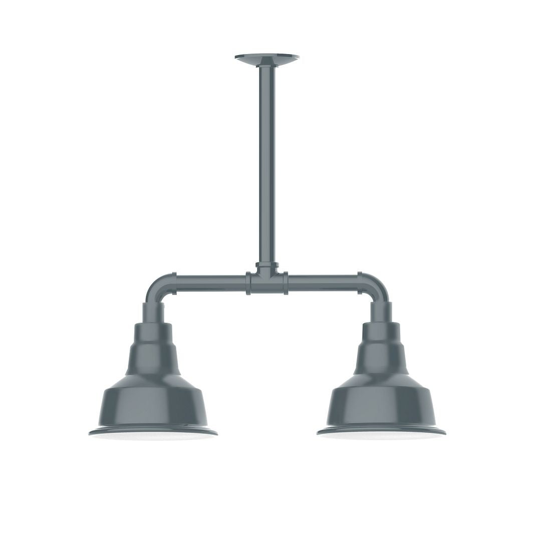 Montclair Light Works - MSB180-40-G06 - Two Light Pendant - Warehouse - Slate Gray