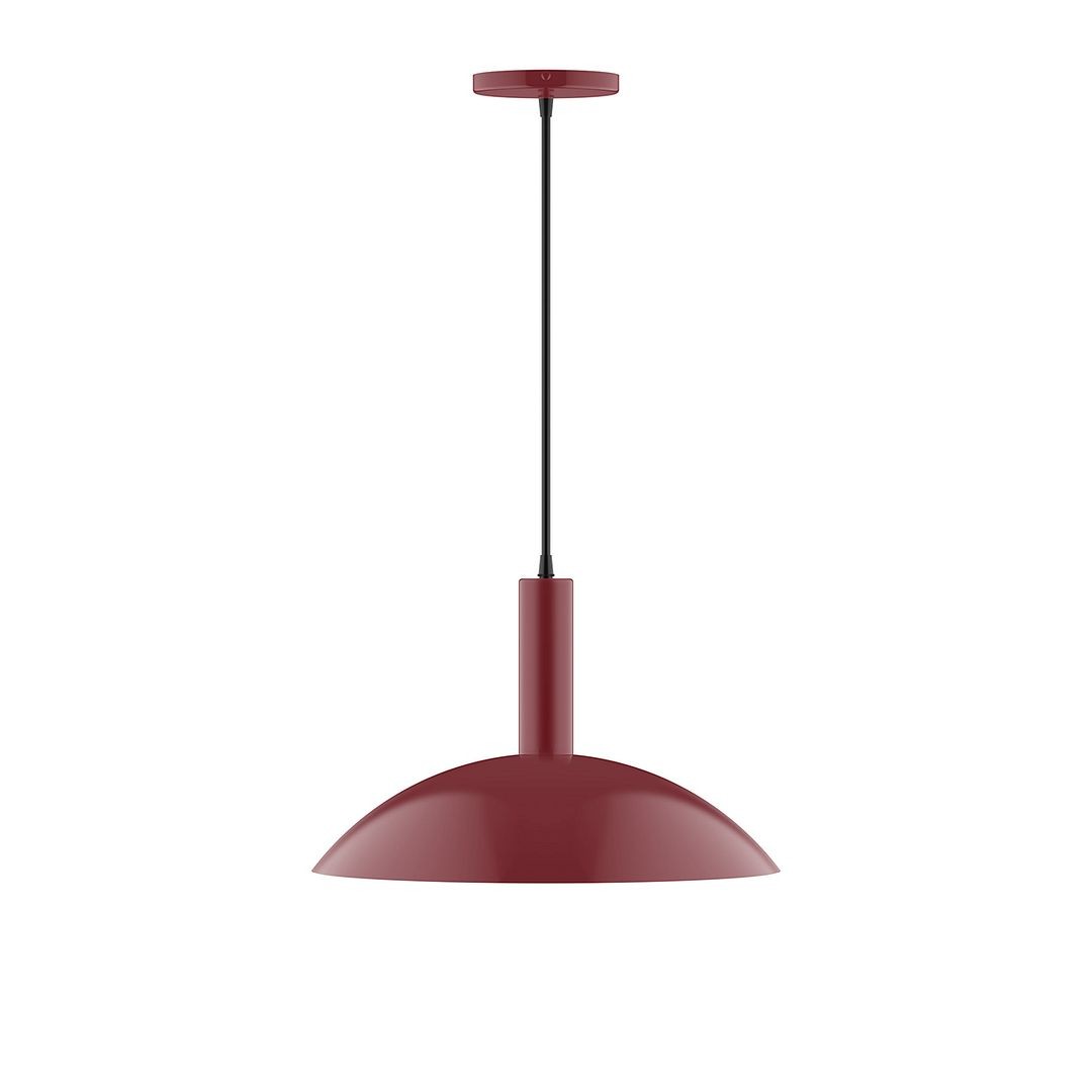 Montclair Light Works - PEBX476-55-C20 - Two Light Pendant - Stack - Barn Red