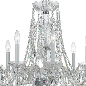 Crystorama - 1138-CH-CL-MWP - Eight Light Chandelier - Traditional Crystal - Polished Chrome