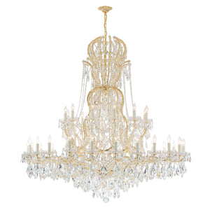 Crystorama - 4460-GD-CL-MWP - 37 Light Chandelier - Maria Theresa - Gold