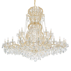 Crystorama - 4460-GD-CL-MWP - 37 Light Chandelier - Maria Theresa - Gold