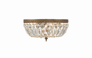 Crystorama - 712-OB-CL-MWP - Three Light Flush Mount - Ceiling Mount - Olde Brass