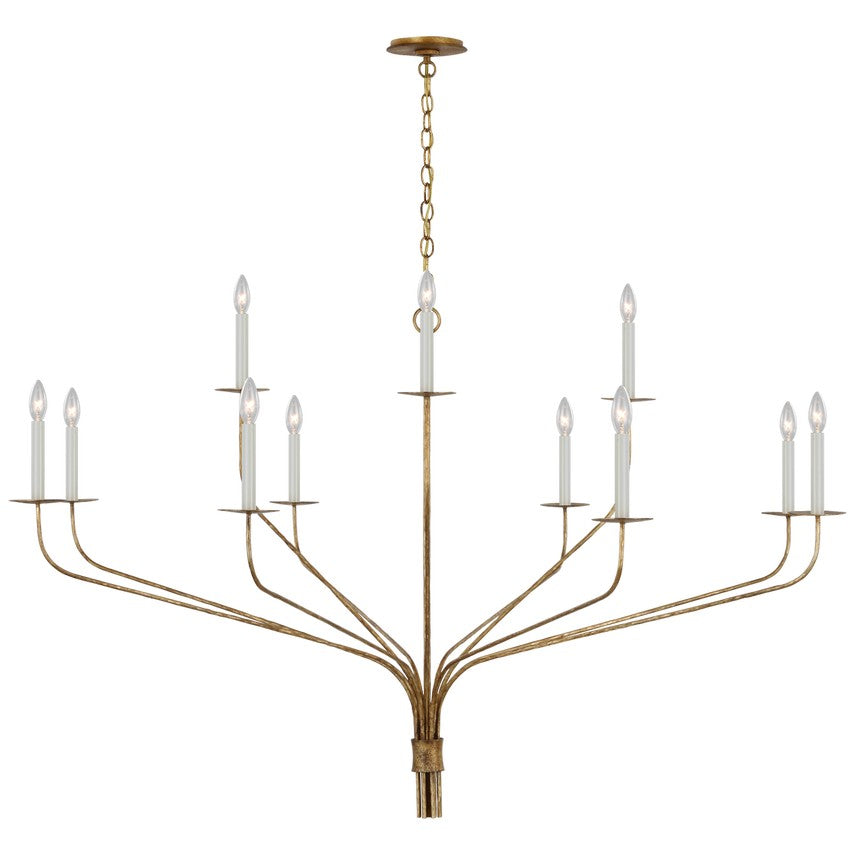 Visual Comfort Signature - IKF 5753GI - LED Chandelier - Belfair - Gilded Iron