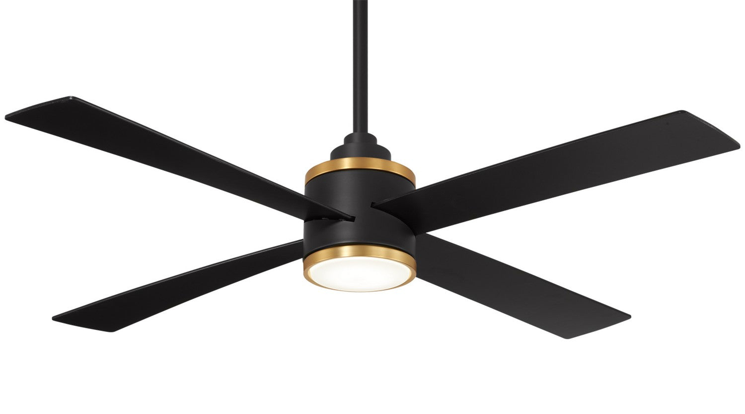 Minka Aire - F796L-CL/SBR - 54"Ceiling Fan - Falco - Coal/Soft Brass