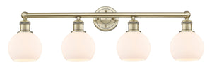 Innovations - 616-4W-AB-G121-6 - Four Light Bath Vanity - Edison - Antique Brass