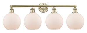 Innovations - 616-4W-AB-G121-8 - Four Light Bath Vanity - Edison - Antique Brass