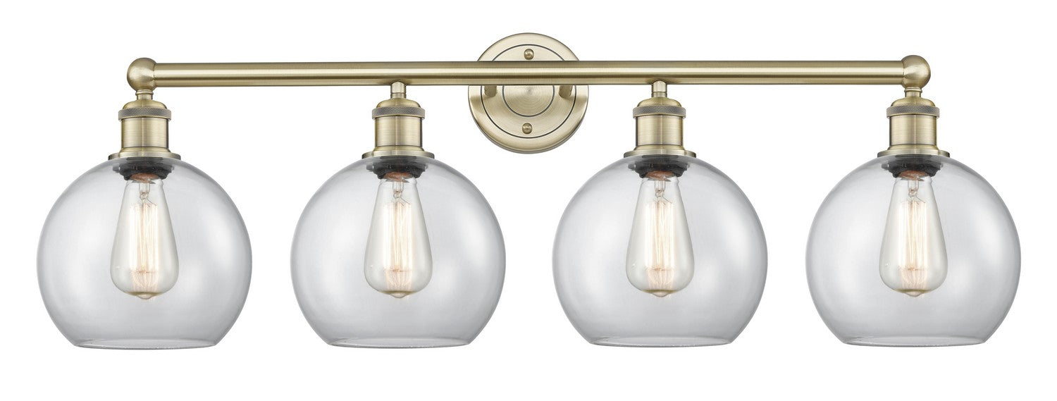 Innovations - 616-4W-AB-G122-8 - Four Light Bath Vanity - Edison - Antique Brass