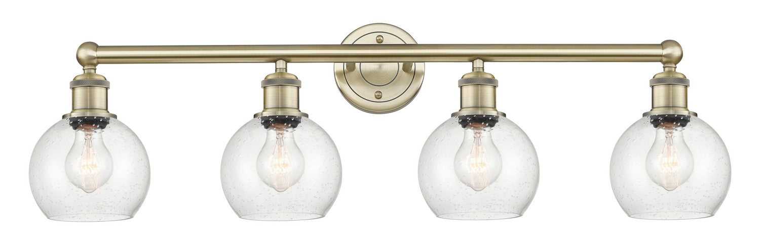 Innovations - 616-4W-AB-G124-6 - Four Light Bath Vanity - Edison - Antique Brass