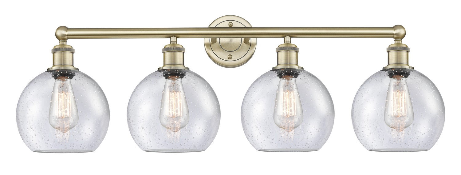 Innovations - 616-4W-AB-G124-8 - Four Light Bath Vanity - Edison - Antique Brass